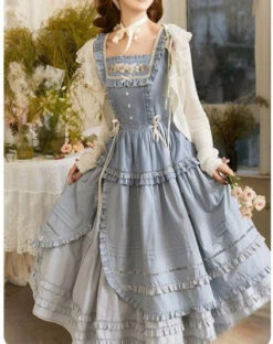 [Sale Period Ended] PEACH TREE Embroidered Jumper Skirt -LOLITA Shop s O1CN01orhTtB1NZygXIL0Oe 756511585 1