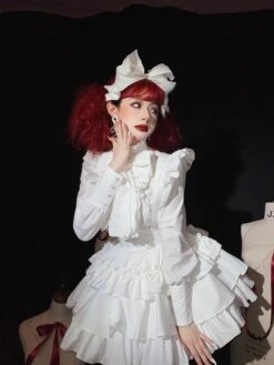 Doll's House Ribbon Tie Ruffle Blouse 5 Colors -LOLITA Shop s O1CN01qylGt01CNe2TgBB5E 668290069 31c569d4 8ec9 4722 9cbc 2183f729a84c