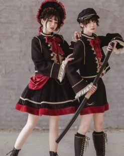 Dark Baroque Red And Black Jumper Skirt 24 Dark Baroque Red And Black Jumper Skirt -LOLITA Shop s O1CN01rMJjxS2CZ6HPG0dzf 2528448487