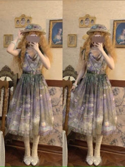 Elegance Greek Oil Painting Style Print Jumper Skirt -LOLITA Shop s O1CN01rccdY11THYUDVcdn4 555372357