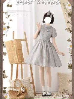 [Pre-order] Forest Gallery Retro Elegant Dress With Ribbon Hair Accessory Type 3 -LOLITA Shop s O1CN01ru3xj72IEOADF5lGg 482929254 jpg Q75 jpg