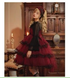 Maiden's Holiday Pearl Puff Jumper Skirt All 6 Colors -LOLITA Shop s O1CN01sXeI1l1y6nAHnhMgi 865286530