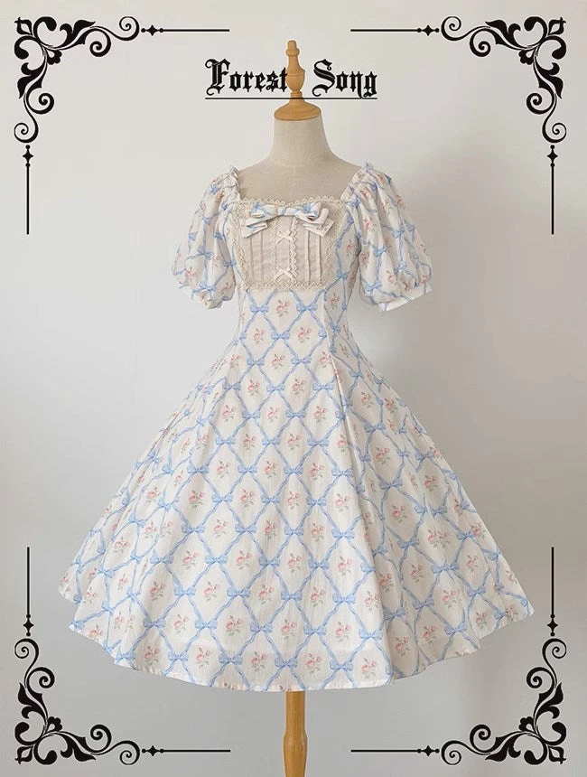 Floral Poetry Classical Short Sleeve Dress 14 Floral Poetry Classical Short Sleeve Dress - Image 12