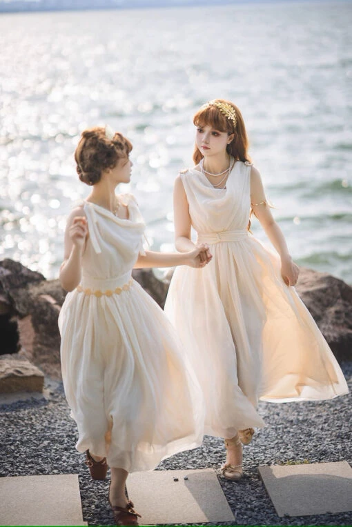 Elegance Greek Draped Jumper Skirt