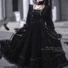 Black Swan Velvet Frill Dress -LOLITA Shop s O1CN01uuZJIl2JsWPkGcW5F 2312269477