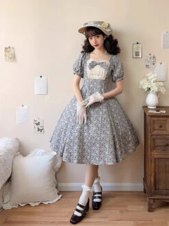 Floral Poetry Classical Short Sleeve Dress 29 Floral Poetry Classical Short Sleeve Dress -LOLITA Shop s O1CN01vPEiR0290nkIeUmPM 2534688006