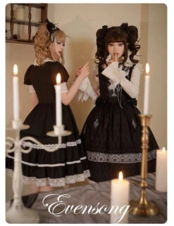 [Resale/Pre-orders Until 11/3] Evensong Short Sleeve White Collar Dress -LOLITA Shop s O1CN01wEsLZJ2CO6o7Z7mHO 2812918463