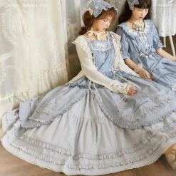 [Sale Period Ended] PEACH TREE Embroidered Jumper Skirt -LOLITA Shop s O1CN01wuJpAX1NZygic1Kqn 756511585 1