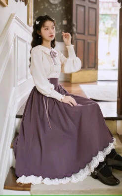 Lady-style Retro Classical Setup [Long Sleeve Type] Total 5 Colors -LOLITA Shop s O1CN01zqZN0y1Xm12QX5qjU 153312965