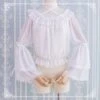 Chiffon Design Shoulder Blouse 1 Chiffon Design Shoulder Blouse -LOLITA Shop shirt 01 01